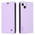 YIKATU Leather Flip iPhone 15 Plus Cover – Light Purple (YK-001)