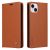 YIKATU Leather Flip iPhone 15 Plus Cover – Brown (YK-001)