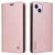 YIKATU Leather Flip iPhone 15 Plus Cover – Rose Gold (YK-001)