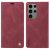 Samsung Galaxy S23 Ultra YIKATU Leather Flip Cover with Wallet – Wine Red (YK-004)