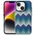 Hard Silicone Textile Pattern Cover iPhone 15 – Dark Blue