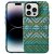 Hard Silicone Textile Pattern Cover iPhone 15 Pro – Dark Green