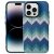 Hard Silicone Textile Pattern Cover iPhone 15 Pro- Dark Blue