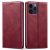 LC.IMEEKE Leather Stand Cover iPhone 15 Pro Max – Red