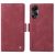YIKATU Leather Flip Cover with Wallet Oppo A78 4G – Red (YK-005)