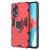 Ring Kickstand Rugged Protective Cover for Oppo A58 – Red
