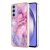 YB IMD Series-16 Samsung Galaxy A15 5G Marble Pattern Cover – Rose