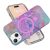 YB IMD Series iPhone 15 Plus Marble Pattern With Kickstand Cover – Style D