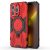 Ring Kickstand Armor PC TPU Cover for iPhone 15 Pro – Red