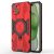 Ring Kickstand Armor PC TPU Cover for iPhone 15 Plus – Red