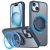 iPhone 15 Magnetic Kickstand Rotating Cover – Navy Blue