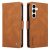 Samsung Galaxy A35 5G YIKATU Leather Flip Cover with Wallet – Brown (YK-005)