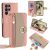 Crossbody Zipper Pocket Leather Cover For Samsung Galaxy S24 Ultra – Pink