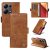 Xiaomi Redmi Note 13 Pro/Poco M6 Pro YIKATU Leather Flip Cover with Wallet – Brown (YK-007)