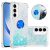 Samsung Galaxy A55 5G YB Quicksand Series-7 TPU Floating Sequins Kickstand Cover – Blue/Pentagram