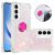 Samsung Galaxy A35 5G YB Quicksand Series-7 TPU Floating Sequins Kickstand Cover – Pink/Pentagrams