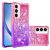 Samsung Galaxy A55 5G YB Quicksand Series-3 TPU Glitter Cover – Pink + Purple