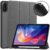 Xiaomi Redmi Pad 2 Stand Shock-Absorbent Leather Cover with Pen Slot – Grey