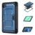 Samsung Galaxy Tab A11 / A9 Tablet Cover with Zinc Alloy Kickstand – Navy Blue