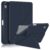 iPad 10.9 (2022)iPad 10th Gen Origami Stand PU Leather Pen Slot Cover – Dark Blue