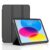 iPad 10.9 (2022) 10th Gen PU Leather Tablet With Tri-fold Stand Cover – Black
