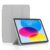 iPad 10.9 2022 10th Gen PU Leather Cover With Tri-fold Stand – Gray