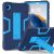 Kickstand Silicone + PC Cover For Samsung Galaxy Tab A9 8.7″ – Black & Blue