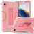Kickstand Silicone + PC Cover For Samsung Galaxy Tab A9 8.7″ – Rose Gold