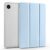 Samsung Galaxy Tab A9+ Clear Back Tri-fold Leather Cover with Pen Slot – Baby Blue