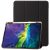 iPad Pro 11 M4 (2024) PU Leather Tri-Fold Stand Cover with Pencil Holder – Black