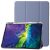 iPad Pro 11 M4 (2024) PU Leather Tri-Fold Stand Cover with Pencil Holder – Lavender Purple