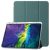 iPad Pro 11 M4 (2024) PU Leather Tri-Fold Stand Cover with Pencil Holder – Green