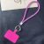 Diamond Chain Phone Lanyard Wrist Strap 22cm Bracelet with Tether Tab – Rose