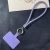Diamond Chain Phone Lanyard Wrist Strap 22cm Bracelet with Tether Tab – Purple