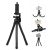 YUNTENG VCT – 3280 Flexible Tripod with Phone Holder Stand – Black