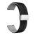 Magnetic Silicone Strap for Garmin vivomove Trend/Luxe with Silver Buckle 20MM – Black + Grey