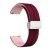 Magnetic Silicone Strap for Garmin vivomove Trend/Luxe with Silver Buckle 20MM – Wine Red + Pink