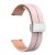 Magnetic Silicone Strap for Garmin vivomove Trend/Luxe with Silver Buckle 20MM – Pink + Rose Pink