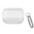 AirPods Pro 3 Carbon Fiber Texture TPU Protective Case with Hook – Transparent