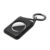 Apple AirTag TPU+PC Cover Keyring Holder – Black/Carbon Fiber