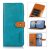 KHAZNEH Leather Cover with Wallet for SAM A04 – Blue