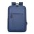 Student Backpack USB Charging Bag – Blue