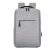 Student Backpack USB Charging Bag – Light Gray