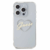 Guess IML Cover With Heart Logo For iPhone 16 Pro – Clear(GUHCP16LHCHGSPT)