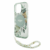 iPhone 16 Pro Guess Magsafe IML Cover With Flower Design & Pearl Strap – Green(GUHMP16LHFWBRCESN)