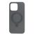 iPhone 15 Pro Max Silicone Magsafe Round Kickstand Cover – Gray