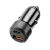Porodo 50W Dual Port Car Charger PD 20W QC 30W with Type-C to Type-C Cable – Black (PD-CC50WC-BK)