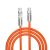 Porodo Single Head Rotating Cable PD100W, Type- C to Type- C 100W: 1M – Orange (PD-SHR100WC-OG)