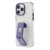 Levelo Morphix Clara IMD Leather Grip Case for iPhone 14 Pro – Deep Purple (LVLMRCL14P-DP)