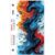 Coloful Paint Splash 3D embossed UV Back film NT030